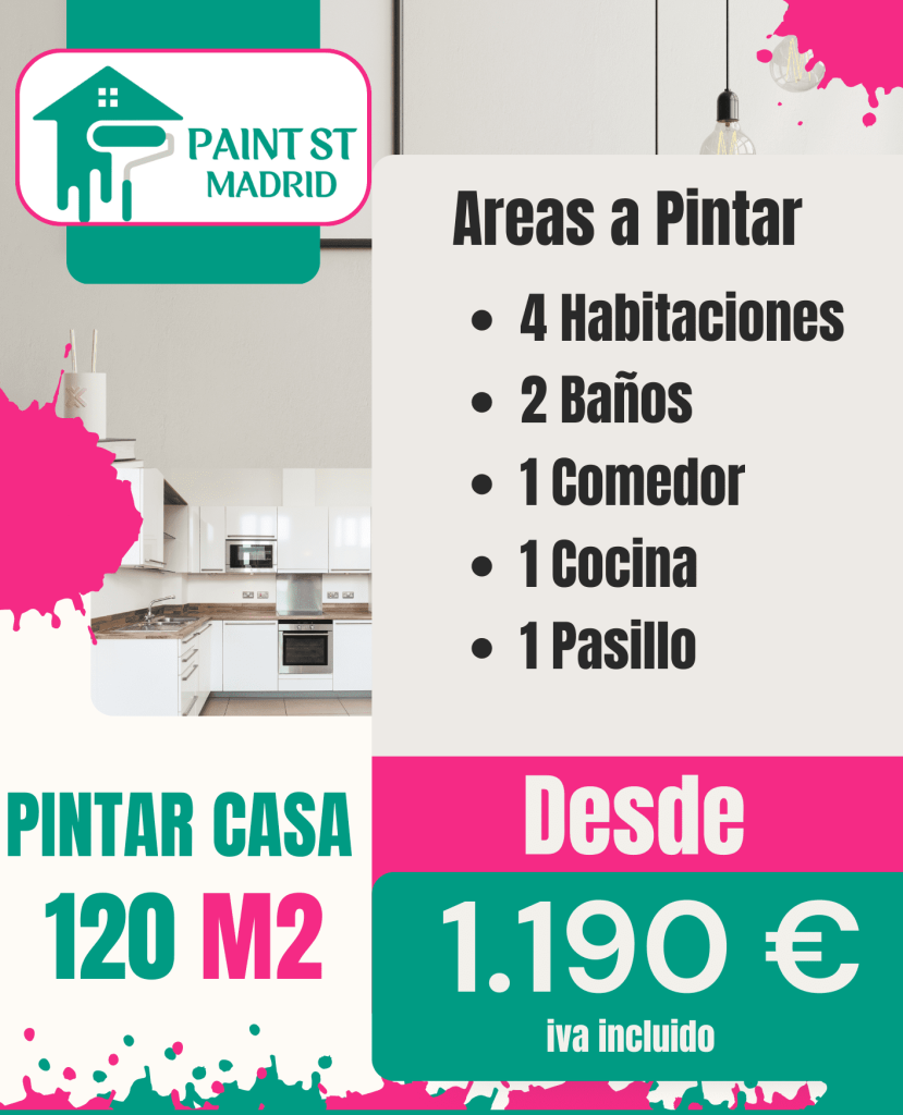 Precios pintar casa 120 m2
