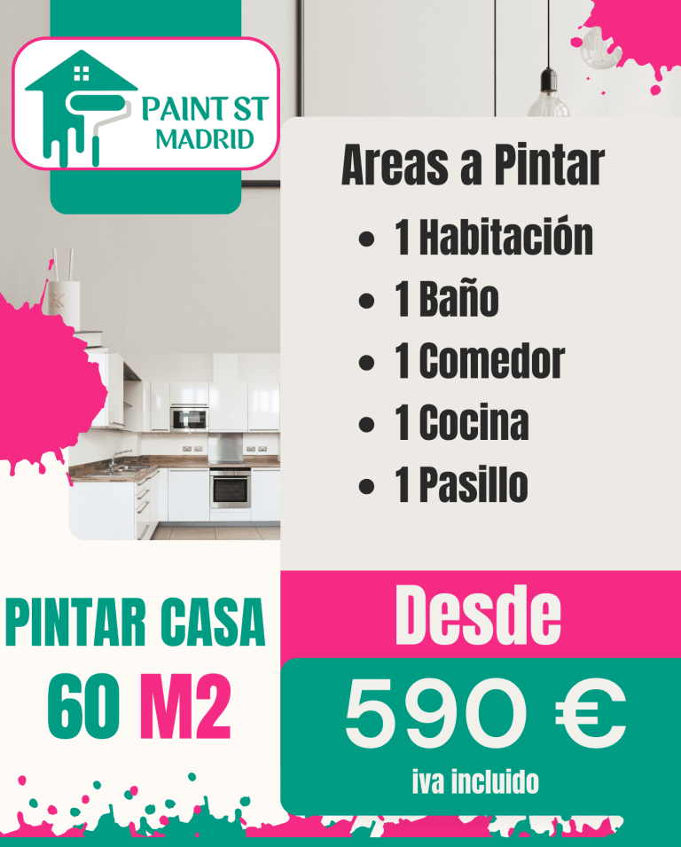 Precios pintar piso 60 m2