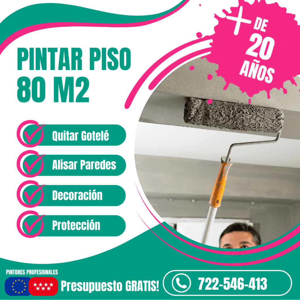 Precio pintar piso 80 m2